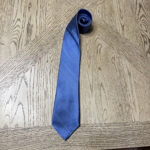 Calvin Klein Striped Blue‎ 100% Silk Tie